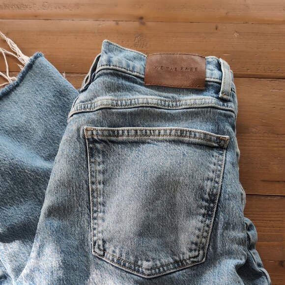 Free People Risk Taker Straight Stretch Jean Size 30 - Picture 6 of 6